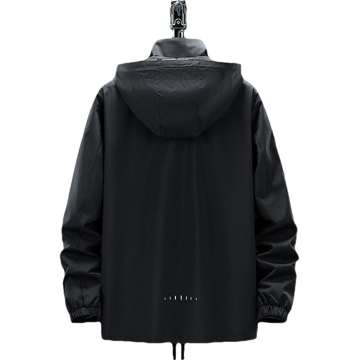 Herren Leichte Softshell-Outdoorjacke mit Kapuze, wind- und wasserabweisender Oberfläche Drune
