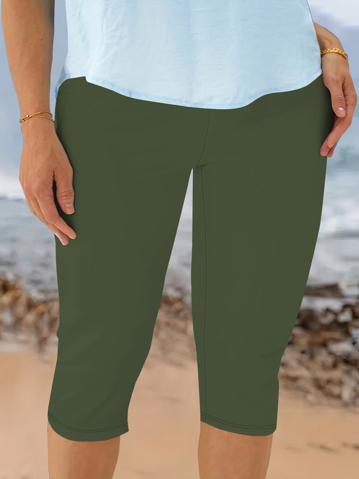 Damen Capri-Biker-Shorts mit hohem Bund und stützender Kompression Drune