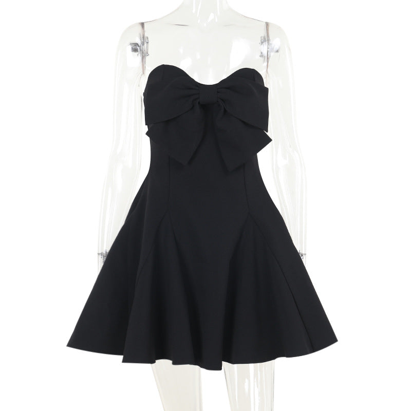 Damen Cocktailkleid mit elegantem Schleifendetail Drune