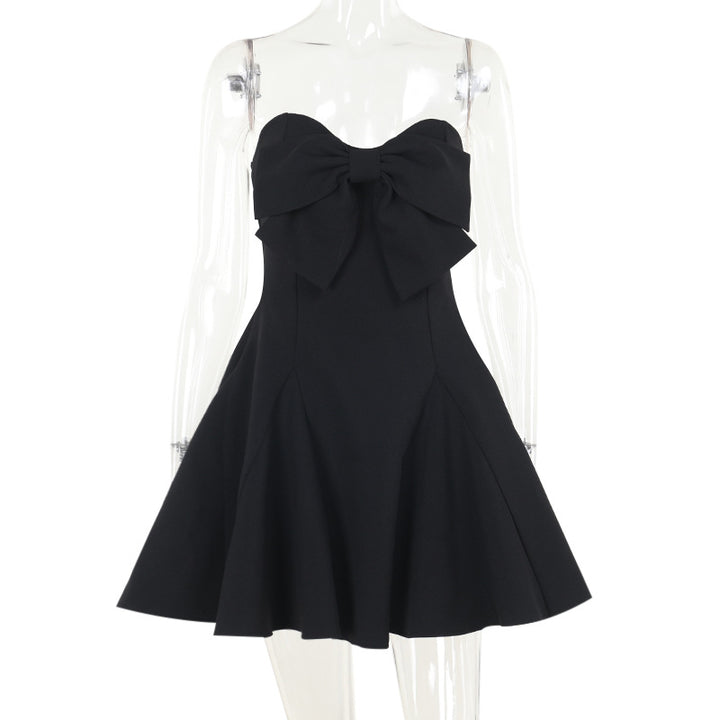 Damen Cocktailkleid mit elegantem Schleifendetail Drune