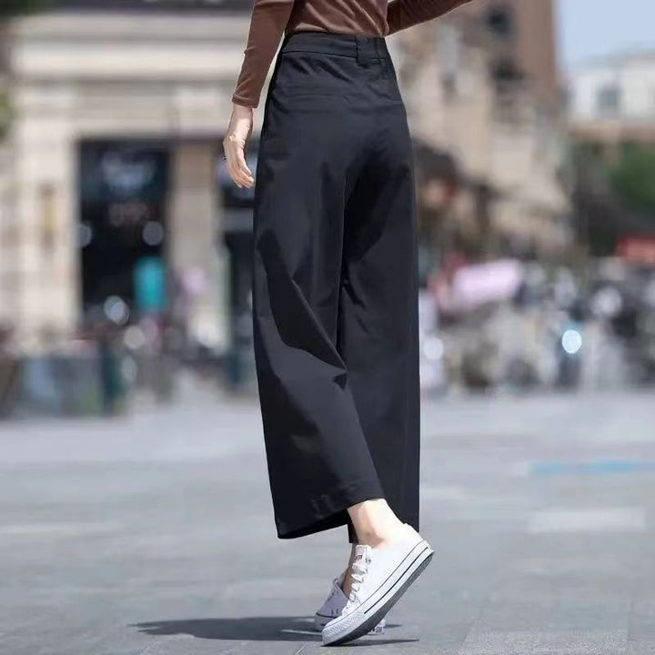 Damen Weitgeschnittene Hose mit hohem Bund Drune