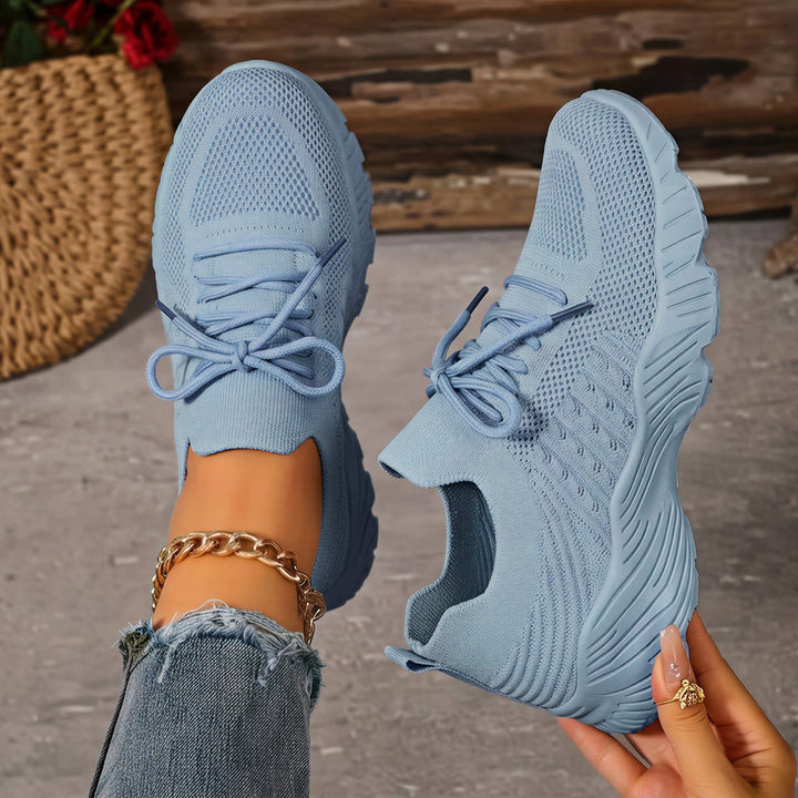 Damen Atmungsaktive sportliche Sneaker mit elastischem Obermaterial Drune