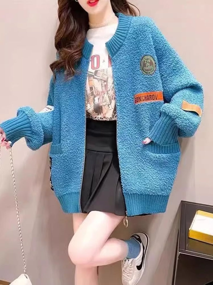 Damen Gemütlicher Oversized Cardigan Drune