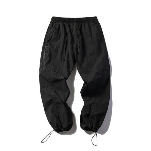 Unisex Technische Cargo-Hose im Baggy-Schnitt mit Tunnelzugbund und verstellbaren Beinabschlüssen Drune