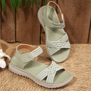 Damen Freizeit-Sandalen mit geflochtenem Riemendesign und komfortabler Fußbettung Drune