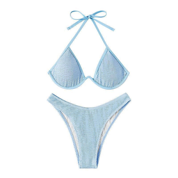 Damen Triangel-Bikini mit hohem Schnitt und raffiniertem Detail Drune