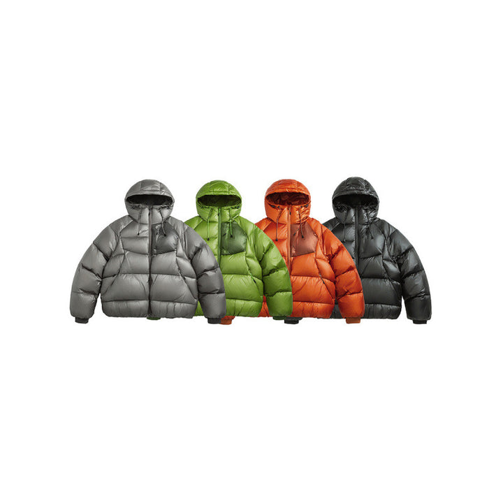 Unisex Stepp-Daunenjacke mit Kapuze und leichter Wärmeisolierung Drune