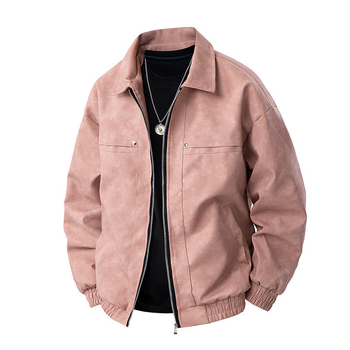 Herren Lässige Wildlederjacke Drune