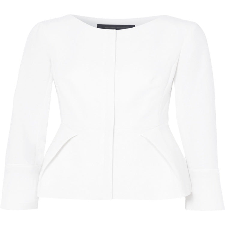 Damen Taillierter Peplum‑Blazer mit verdeckter Front Drune