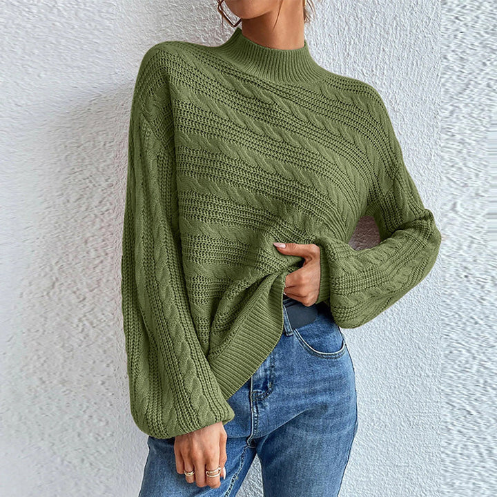 Drune | Pullover - Damen Winter Zopfmuster Pullover