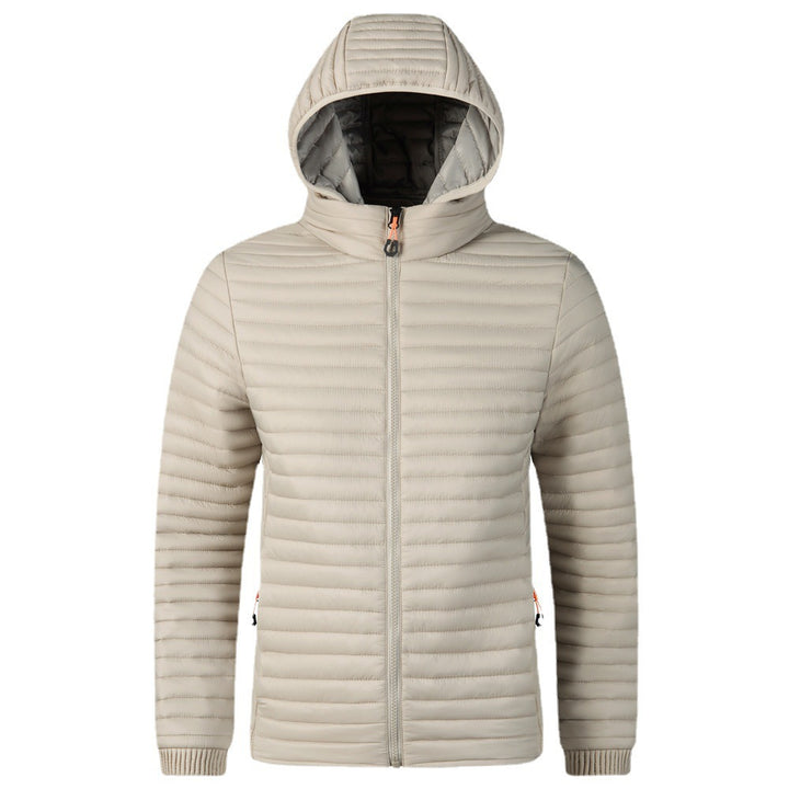 Herren Moderne Steppjacke mit Kapuze Drune