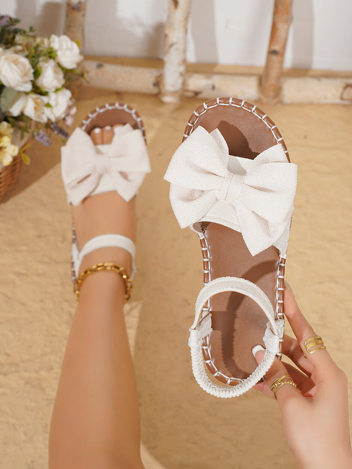 Damen Sandalen mit modischem Schleifen-Design und rutschfester Sohle Drune