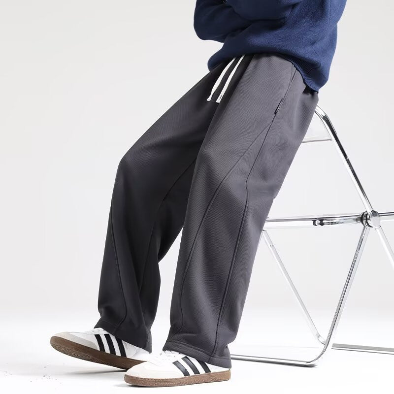 Damen Lounge-Jogginghose mit weitem Bein und Keder-Naht Drune