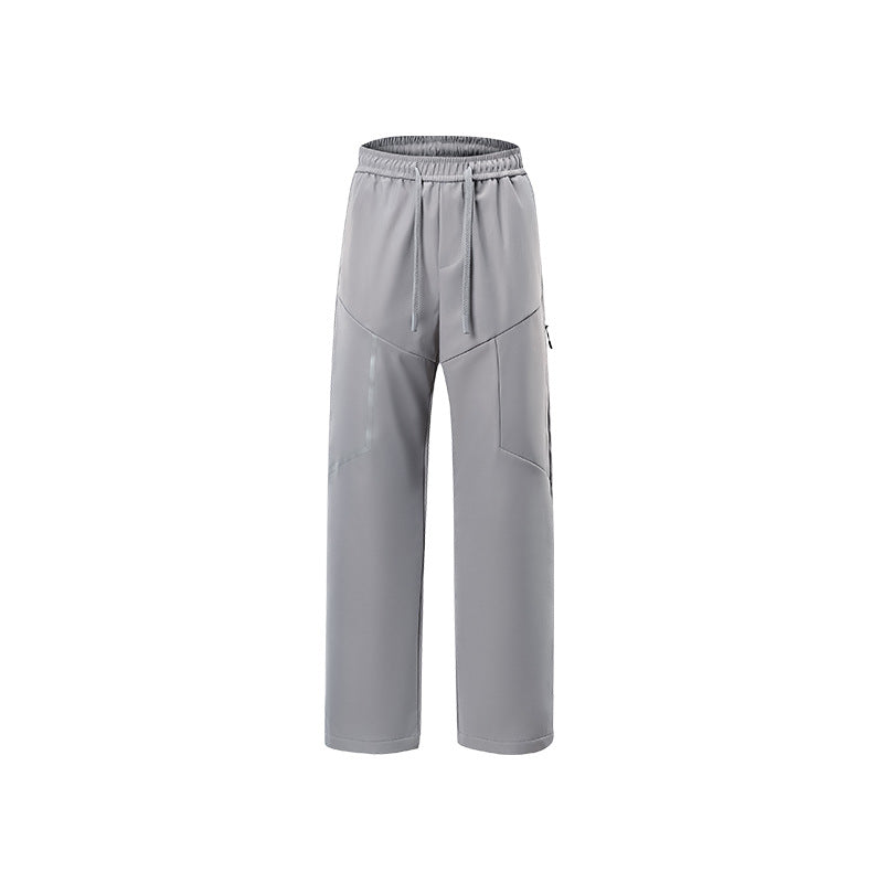 Herren Atmungsaktive Softshell-Cargo-Hose mit Tunnelzugbund, Zipper-Seitentasche und geradem Schnitt Drune