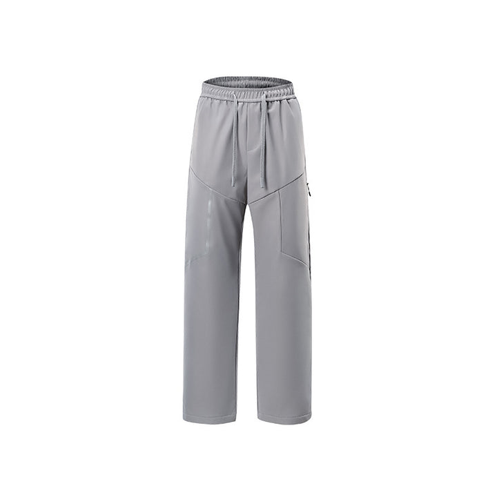 Herren Atmungsaktive Softshell-Cargo-Hose mit Tunnelzugbund, Zipper-Seitentasche und geradem Schnitt Drune