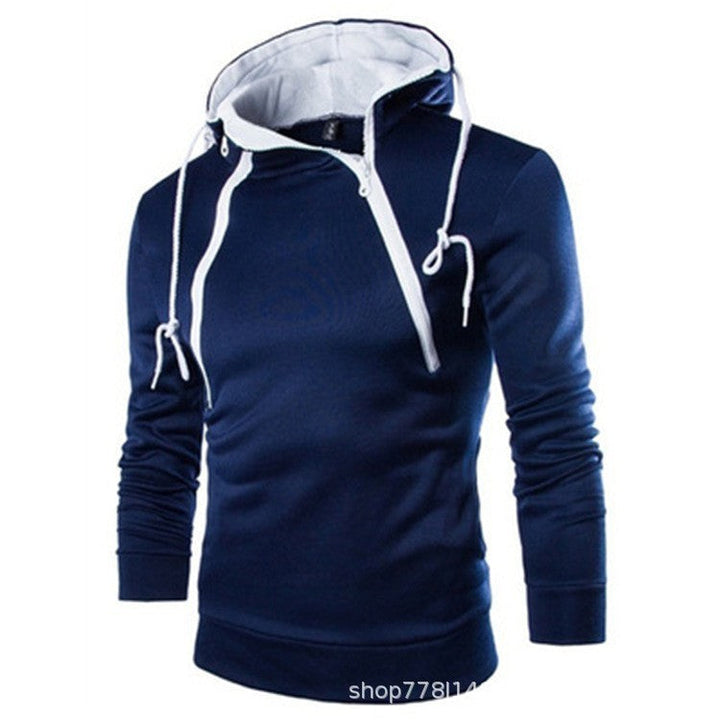Herren moderne Kapuzenpullover mit praktischem Reißverschluss Drune
