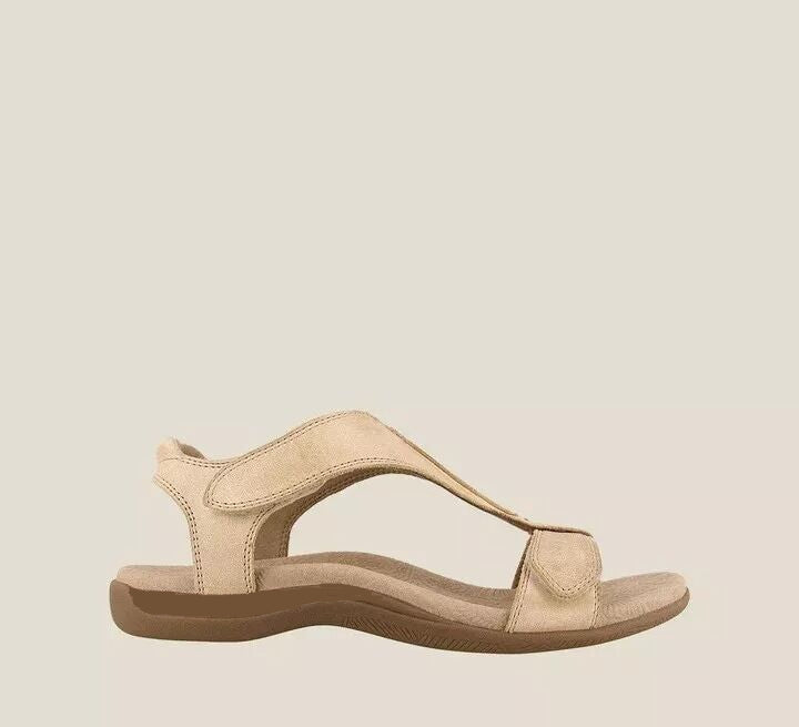 Damen Freizeit-Sandalen mit verstellbaren Riemen und ergonomischem Fußbett Drune