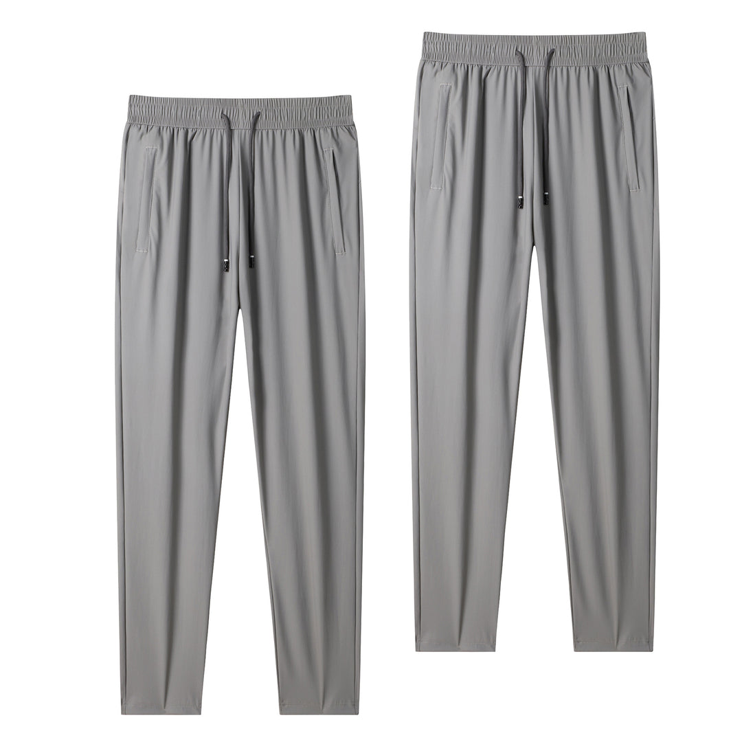 Herren leichte tapered Jogginghose mit elastischem Komfortbund, Kordelzug und seitlichen Eingrifftaschen Drune