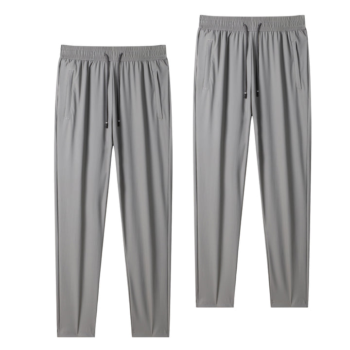 Herren leichte tapered Jogginghose mit elastischem Komfortbund, Kordelzug und seitlichen Eingrifftaschen Drune