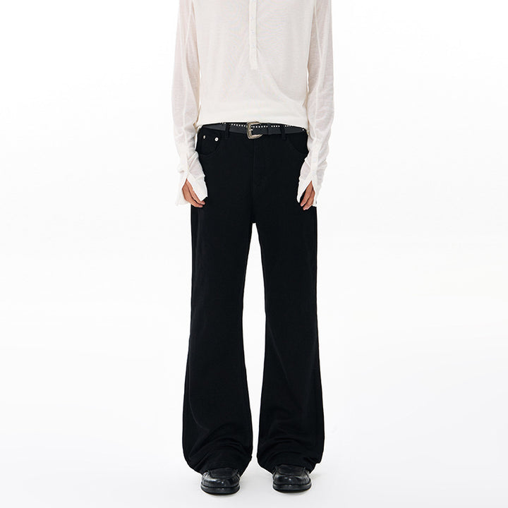 Damen Weit geschnittene Tiefer‑Schritt Five‑Pocket‑Jeans mit verlängertem Saum Drune