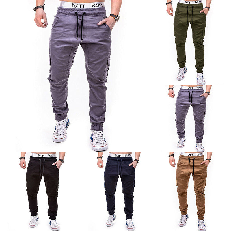 Herren cargo Jogginghose mit elastischem Bund und praktischen Seitentaschen Drune