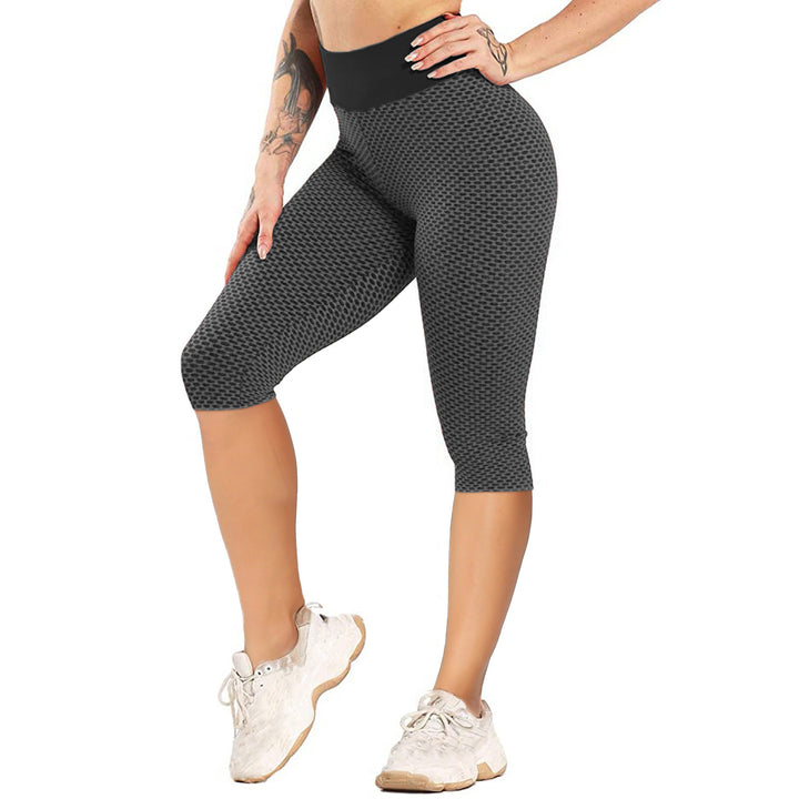 Damen Hochgeschnittene Sportleggings mit Nahtdesign Drune