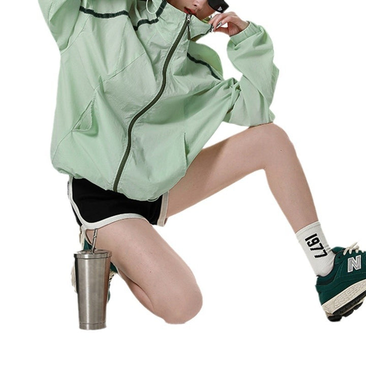 Damen Sportliche Windjacke Drune