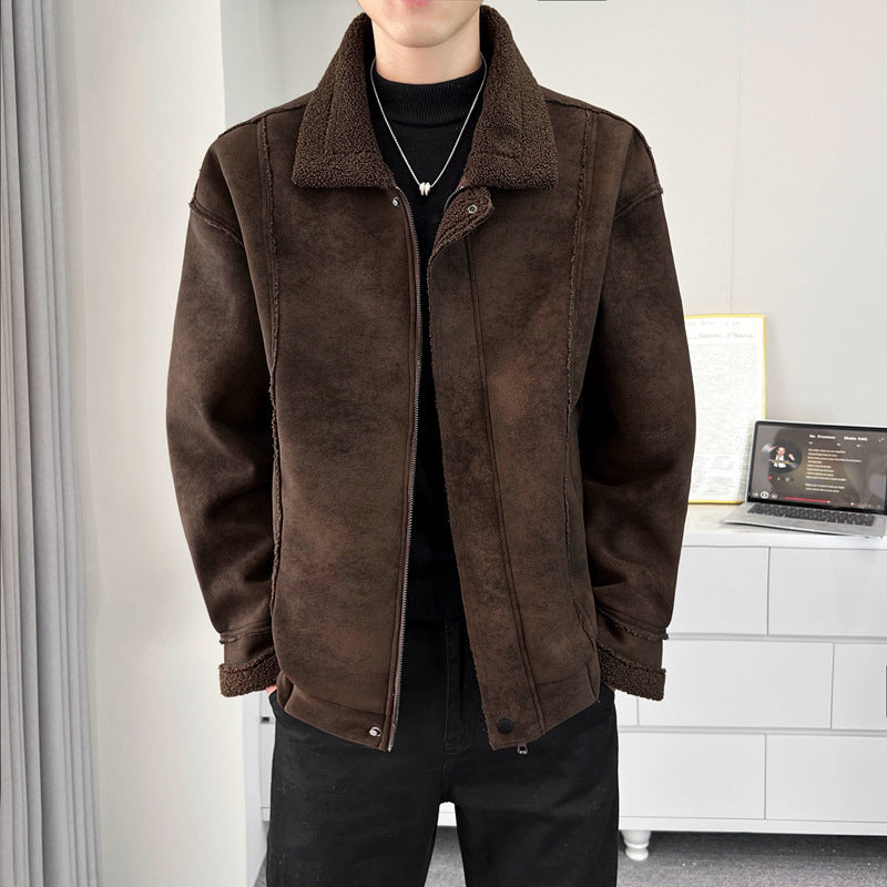 Herren Kuschelige Teddyfelljacke Drune