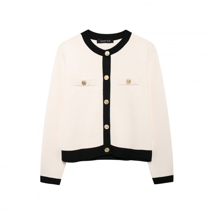 Damen Strickjacke mit dekorativen Knöpfen und praktischen Taschen Drune