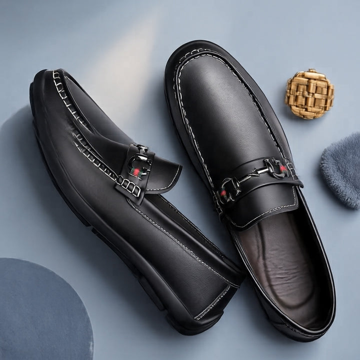 Herren Elegant Leder Mokassins Drune