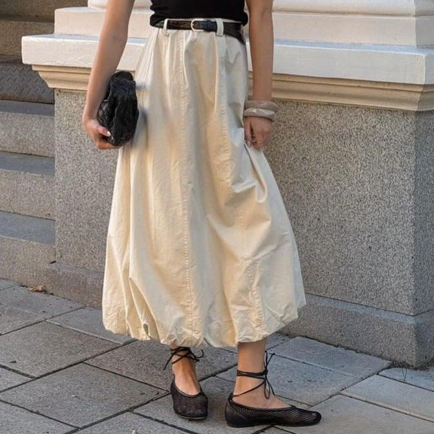 Damen elegante, luftige Midi-Rock Drune