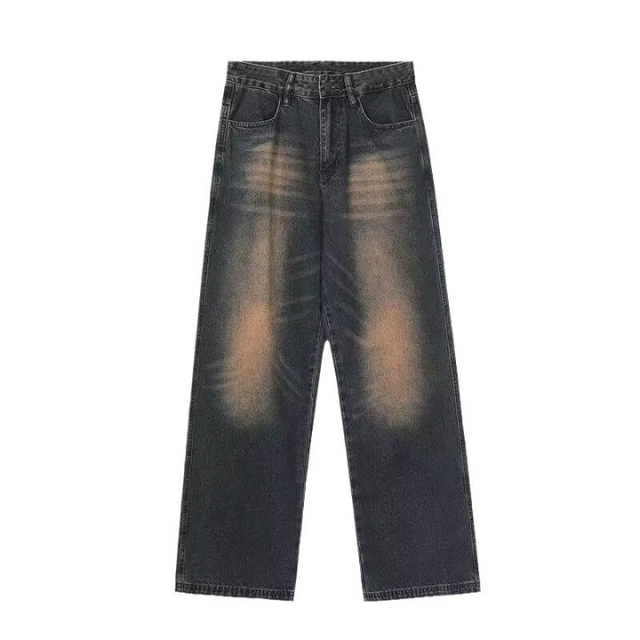 Herren Wide-Leg Jeans im lässigen Vintage-Design mit einzigartiger Waschung Drune