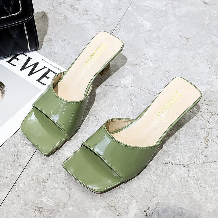 Damen Chic Open-Toe Slide High Heels mit Komfortpolsterung Drune