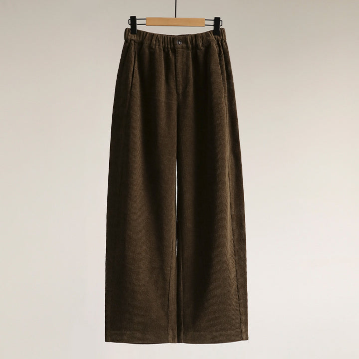 Damen Modische, weite Cordhose Drune