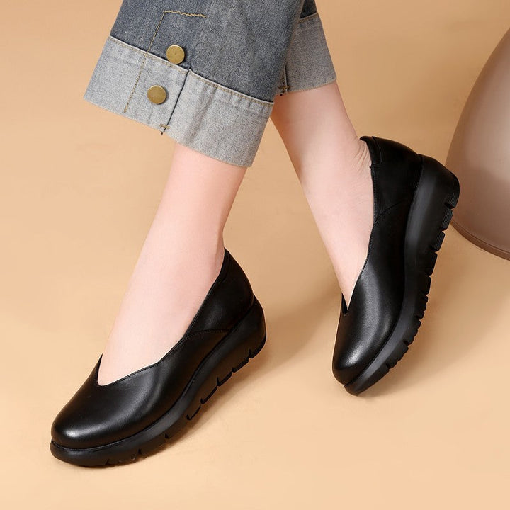 Damen Bequeme Wedgeslipper mit gepolstertem Innensohle und rutschfester Sohle Drune