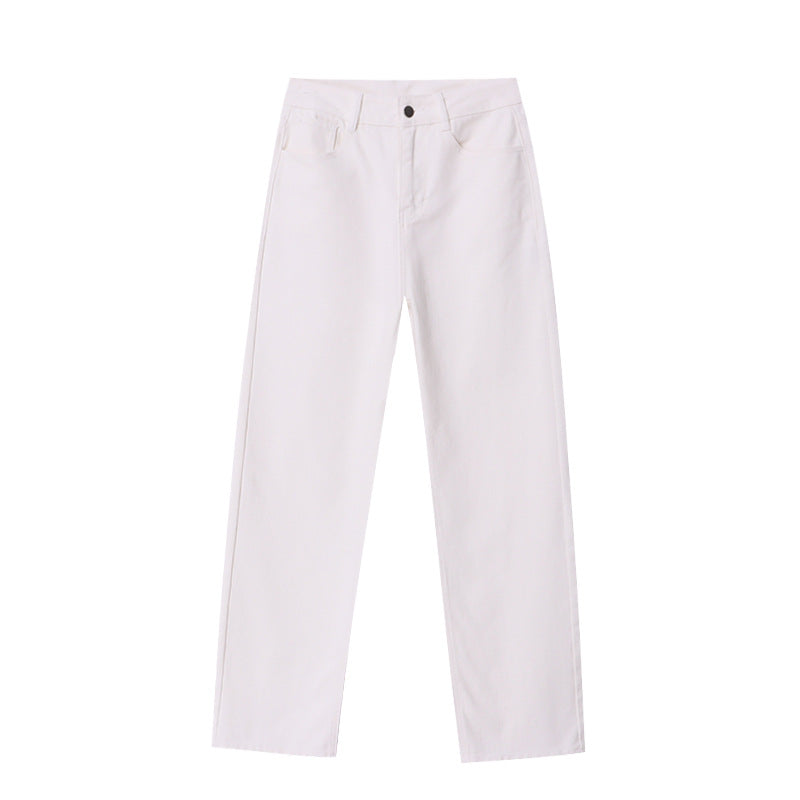 Damen Hochtaillierte Jeans mit weitem Bein und nachhaltigem Baumwollmix Drune