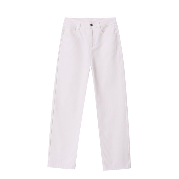 Damen Hochtaillierte Jeans mit weitem Bein und nachhaltigem Baumwollmix Drune