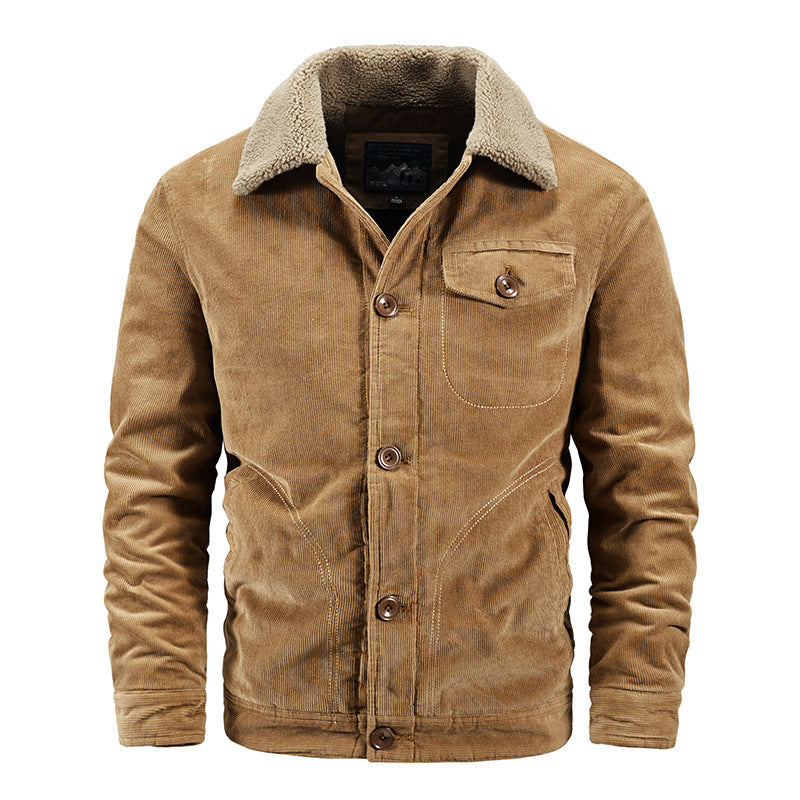 Herren Modische Cordjacke Drune