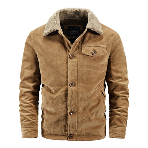 Herren Modische Cordjacke Drune