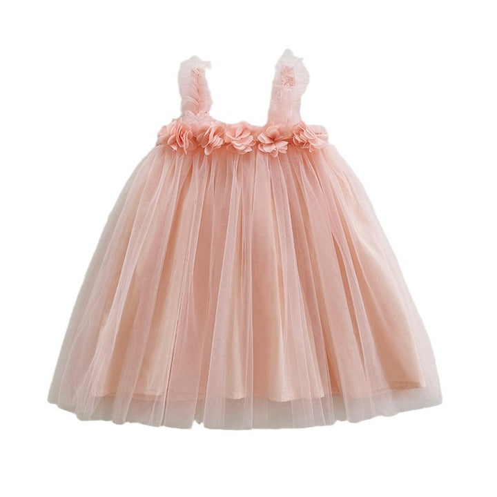 Mädchen Tüll Partykleid mit floralen Akzenten Drune