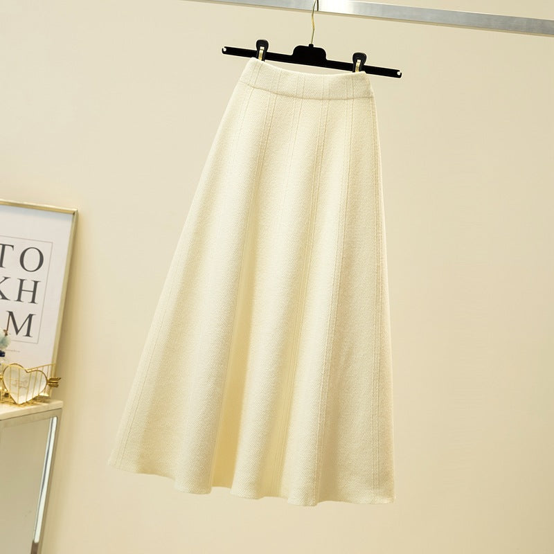 Damen Weit geschnittener, eleganter Midirock Drune