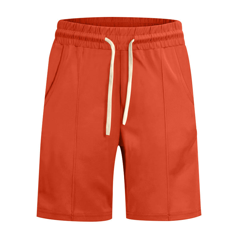 Herren nan kurze Freizeithose aus Baumwollmischung mit elastischem Bund und Kordelzug Drune