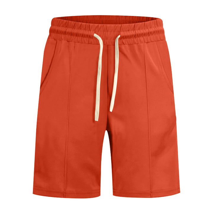 Herren nan kurze Freizeithose aus Baumwollmischung mit elastischem Bund und Kordelzug Drune