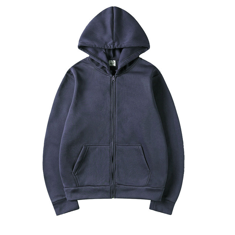 Damen Sportlicher Kapuzenpullover mit durchgehendem Reißverschluss und Tasche Drune