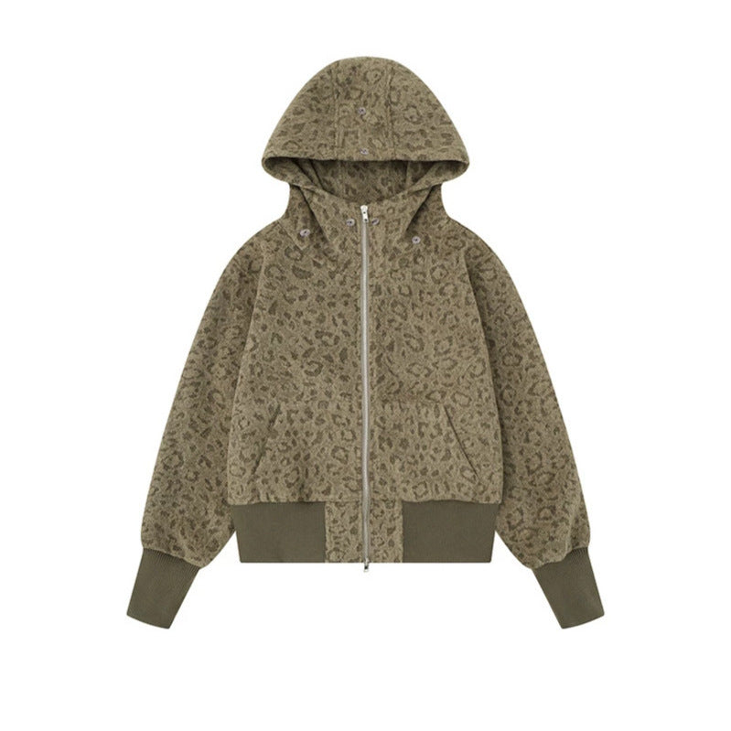 Damen Teddy-Fleece Bomberjacke mit Kapuze und Kunstfellbesatz Drune