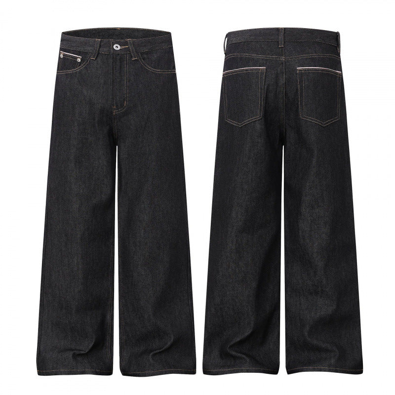 Damen Weite Highwaist-Jeanshose im Balloon-Cut mit weitem Bein und klassischem Taschen-Design Drune