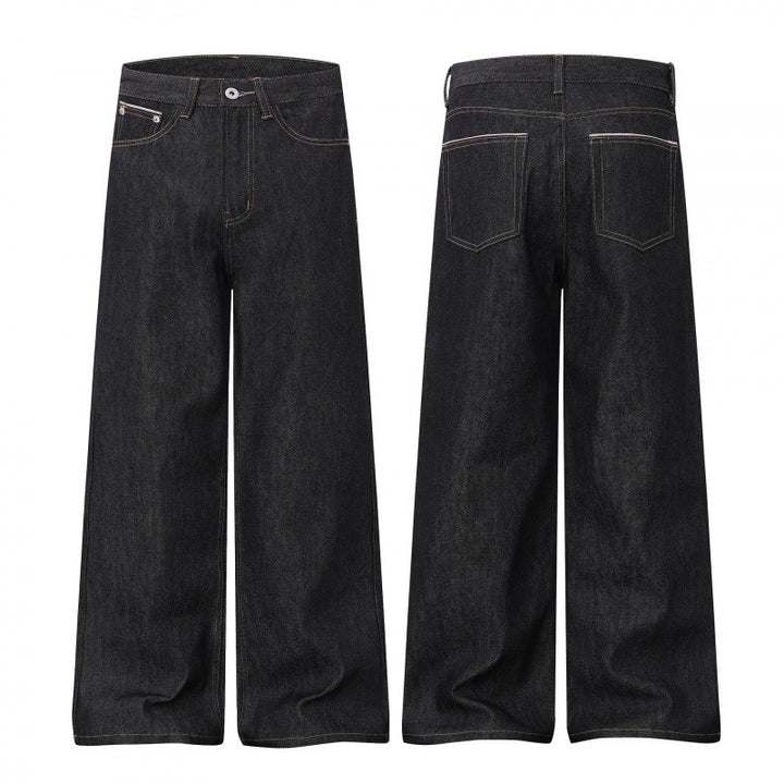 Damen Weite Highwaist-Jeanshose im Balloon-Cut mit weitem Bein und klassischem Taschen-Design Drune