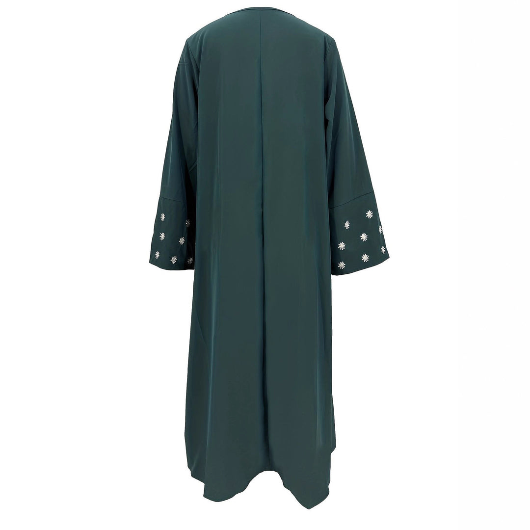 Damen elegantes Tunikakleid mit floralem Stickmuster Drune