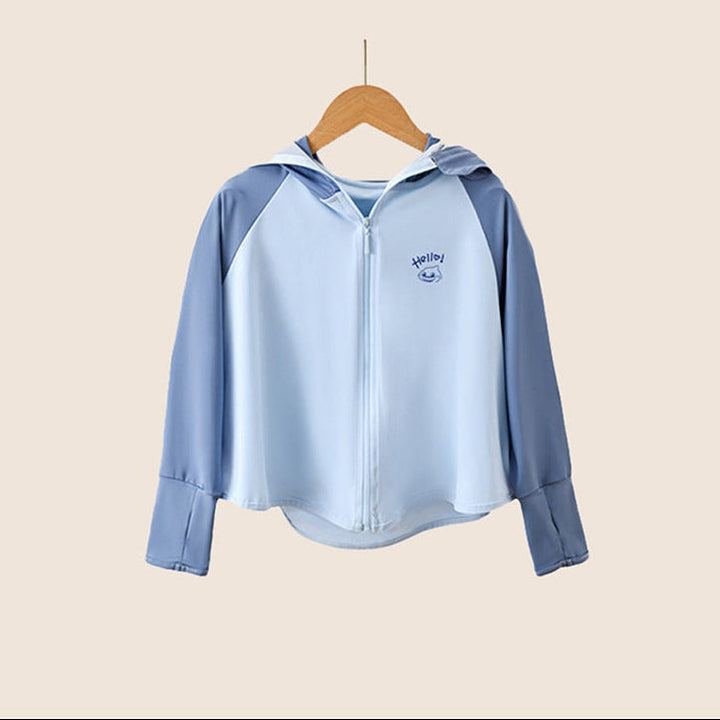 Damen leichte und atmungsaktive Sportjacke mit Kapuze Drune