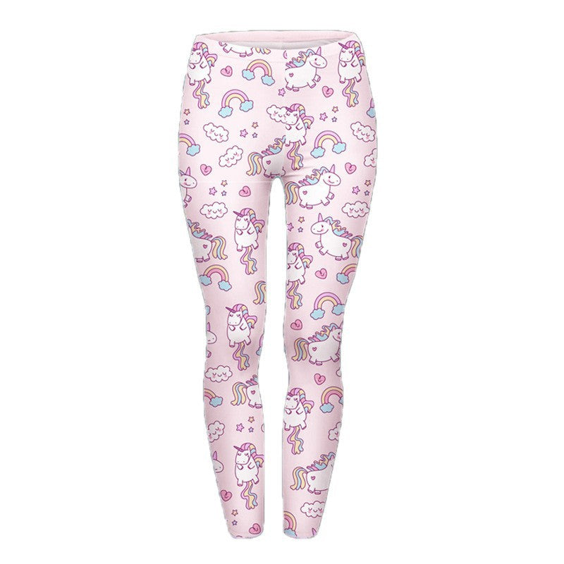 Damen Mandala-Ombre Leggings mit hohem Bund und formendem Stretch Drune